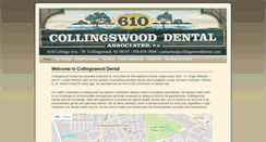 Desktop Screenshot of collingswooddental.com